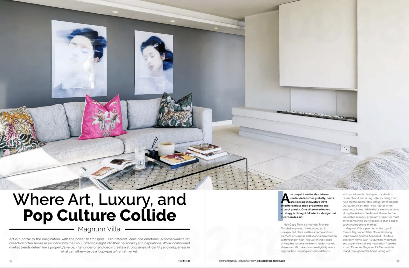 Premier Magazine article about Magnum Villa